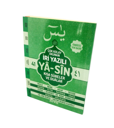 140 YEŞİL - İRİ YAZILI ARAPÇA YASİN - ÇANTA BOY